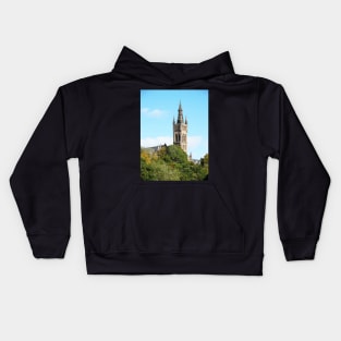 Scottish Photography Series (Vectorized) - University of Glasgow Kids Hoodie